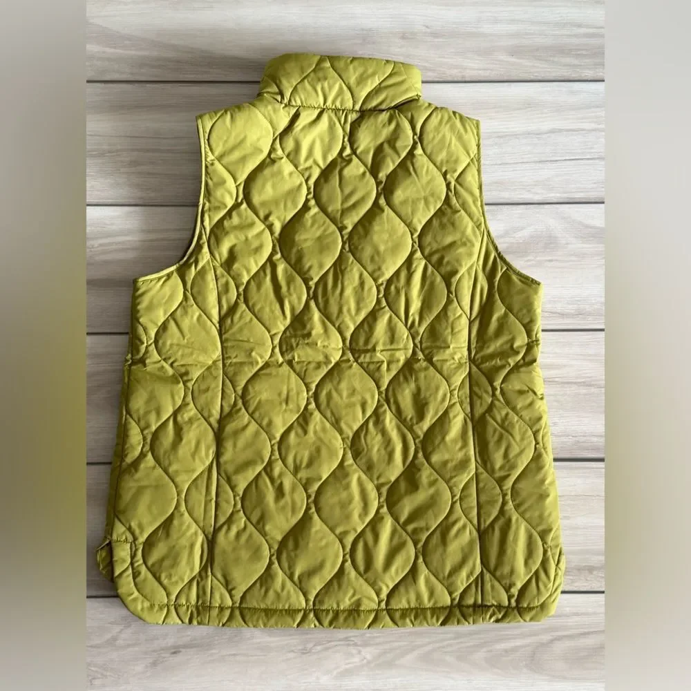 Lands’ End Featherfree Insulated Vest Green Large NWT IN PACKAGE